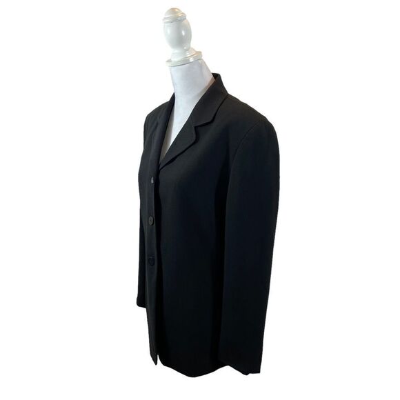 Ladies Chaus Brand Black Notched Collar‎ Blazer Size 8 - Picture 1 of 13